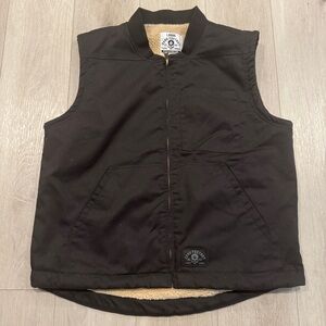 Zero Foxtrot Canvas Sherpa Black Vest Outerwear Outdoor Top Men Sz. Large